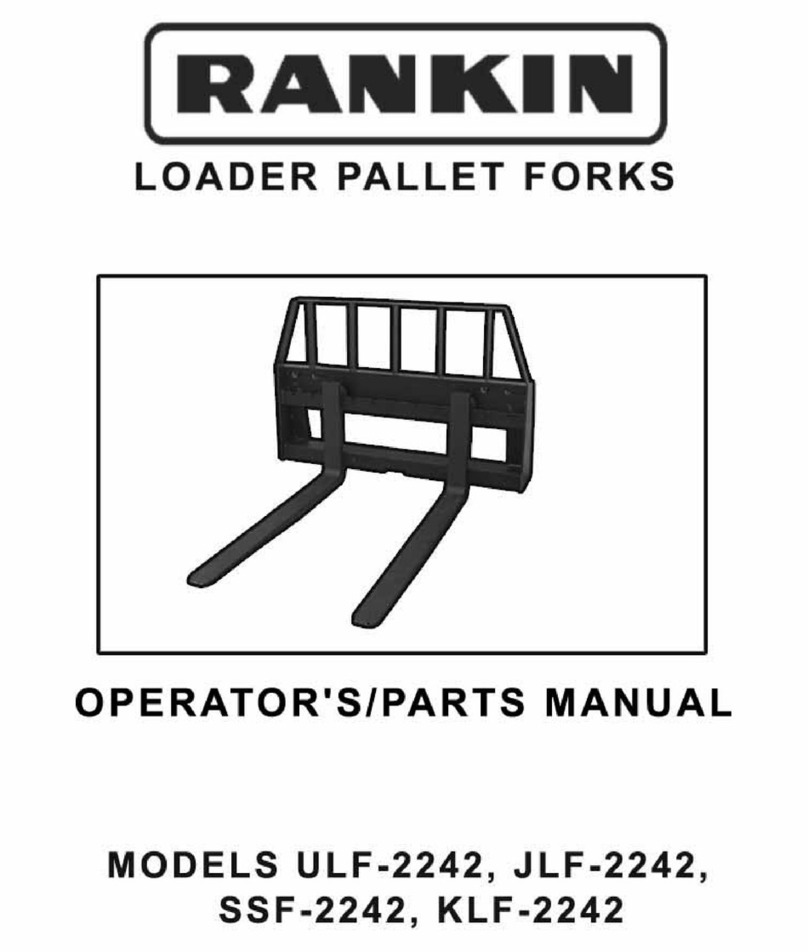 Rankin JLF-2242 Operator's / Parts Book