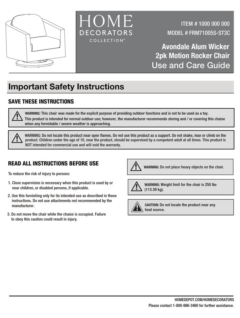 Home Decorators Collection FRM71005S-ST3C Use and care guide