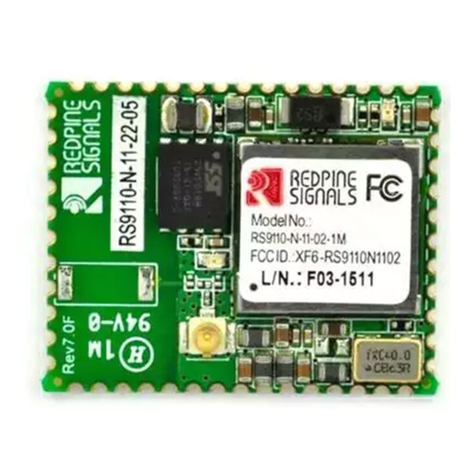 Redpine Signals RS9110-N-11-02 Integration guide Redpine Signals RS9110-N-11-02 Integration guide