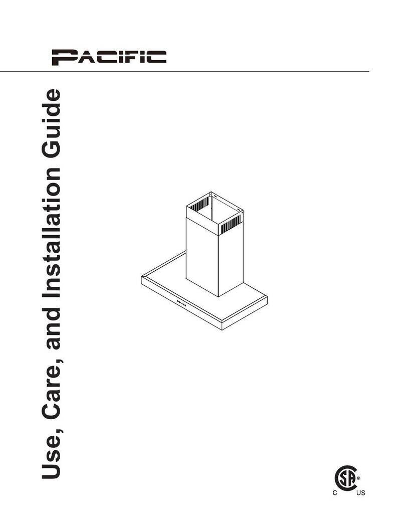 Pacific PLA-E30AS Use, care and installation guide