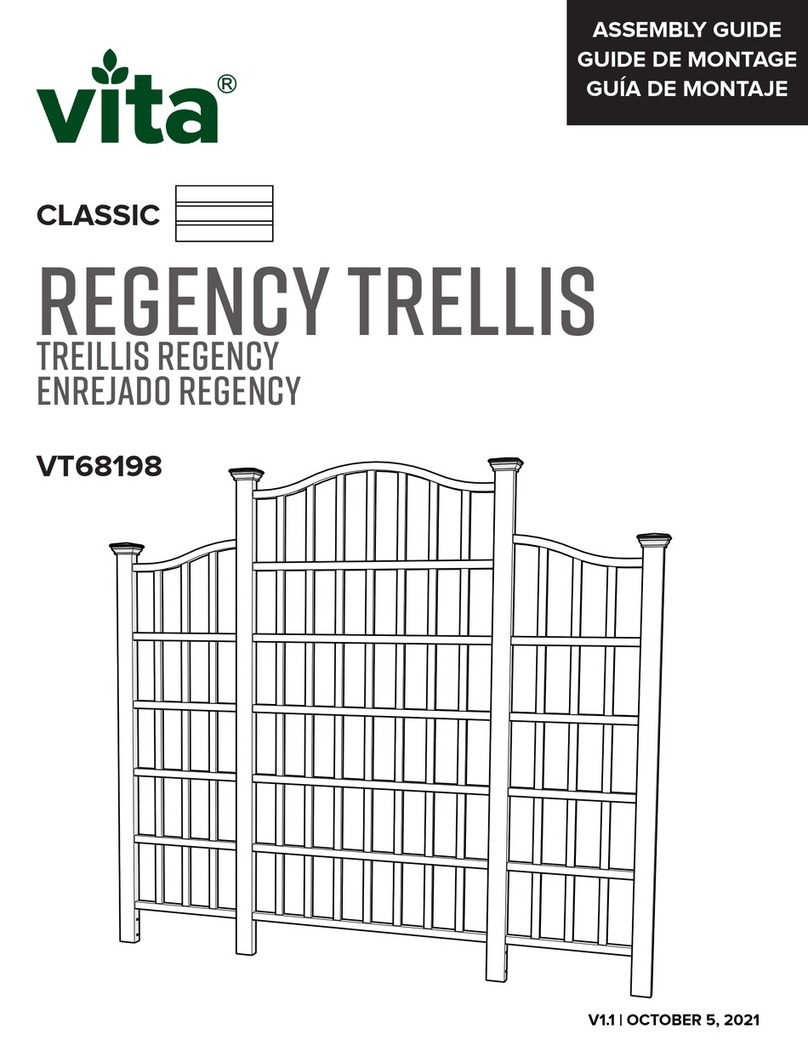 vita Classic Regency Trellis VT68198 Assembly guide