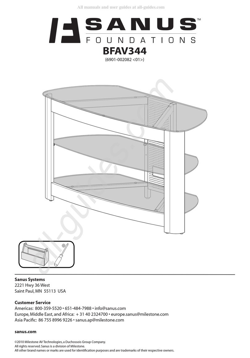 Sanus Foundations BFAV344 manual