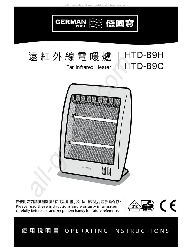 German pool HTD-89H operating instructions