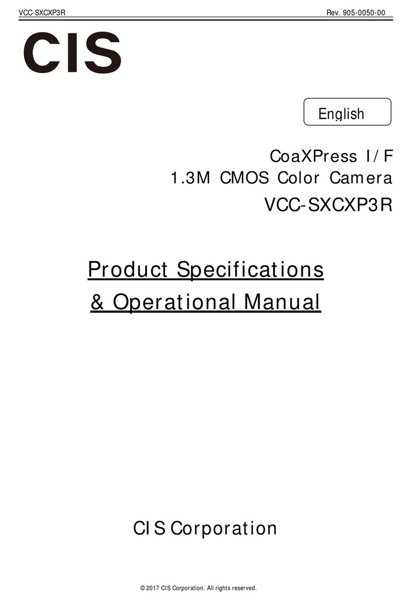 CIS VCC-SXCXP3R Quick start guide