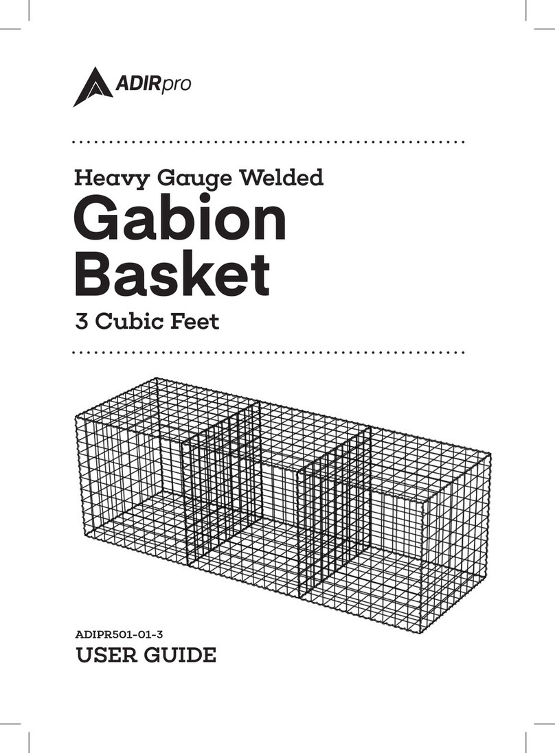 AdirPro Gabion Basket user guide