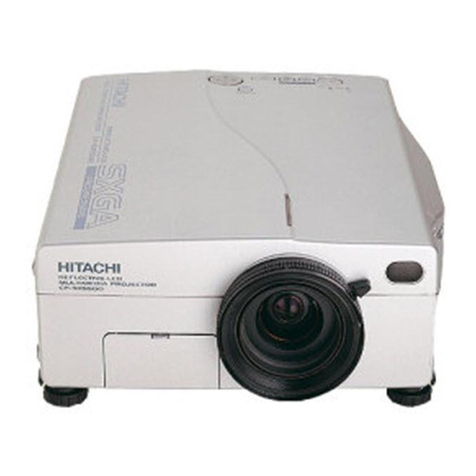 Hitachi CP-SX5500W User manual