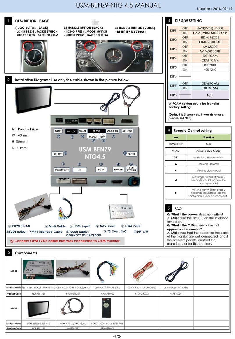Sune Technology USM-BENZ9-NTG 4.5 User manual