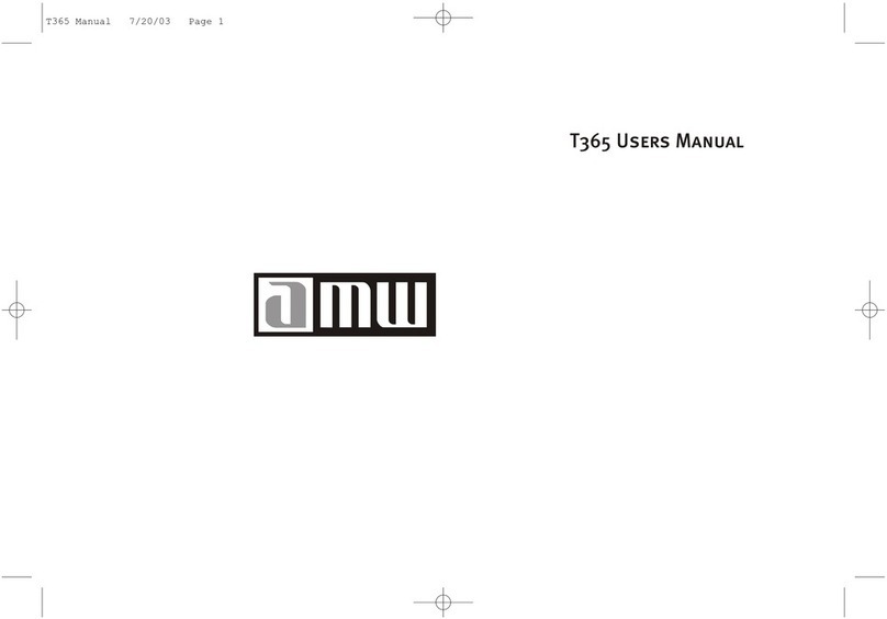 AMW T365 user manual