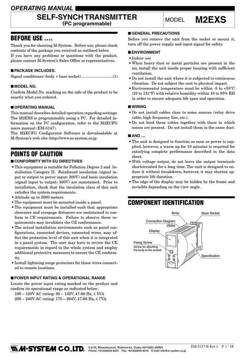 M-system M2EXS User manual