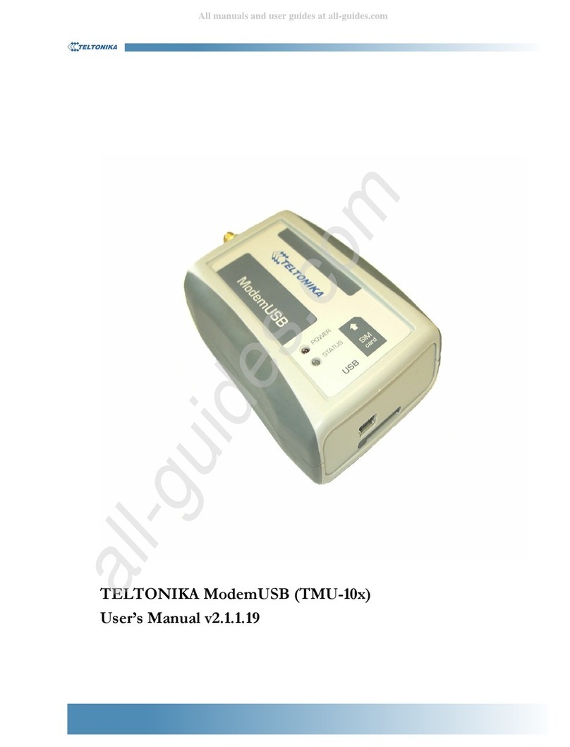 Teltonika ModemUSB TMU-10 Series User manual