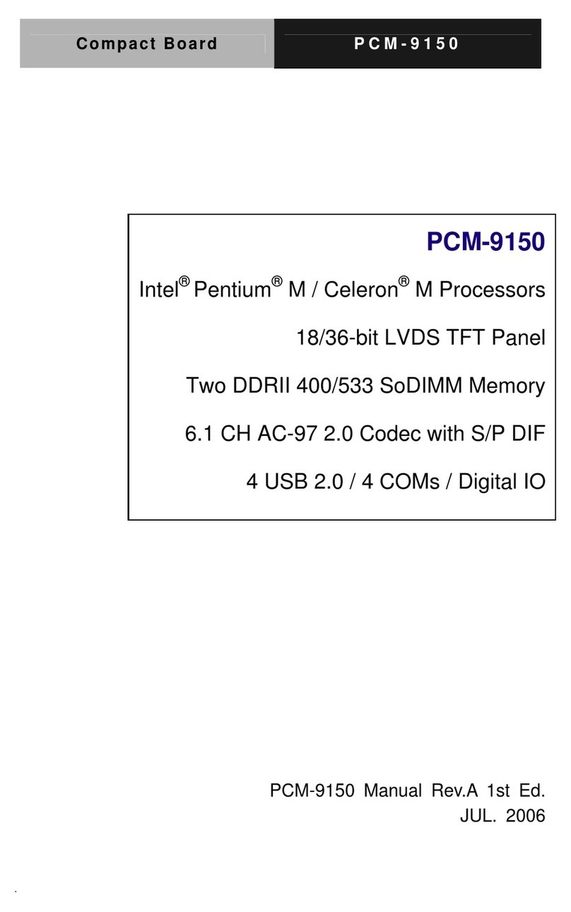 Aaeon PCM-9150 User manual
