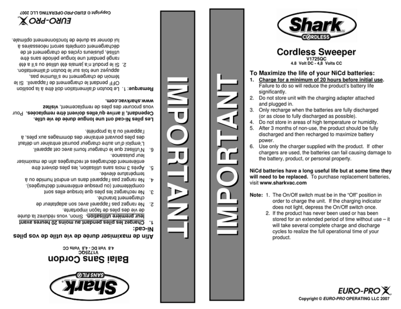 EUROPRO Shark V1725QC manual