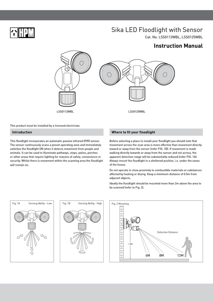 HPM LSS0112WBL instruction manual