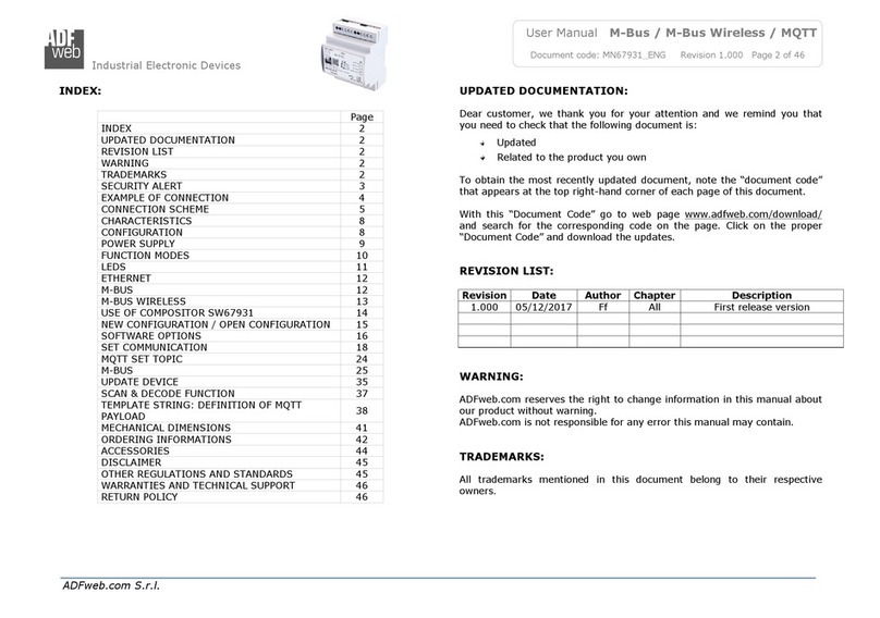 ADF Web M-Bus manual