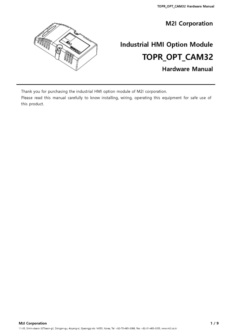 M2I TOPR OPT CAM32 User manual