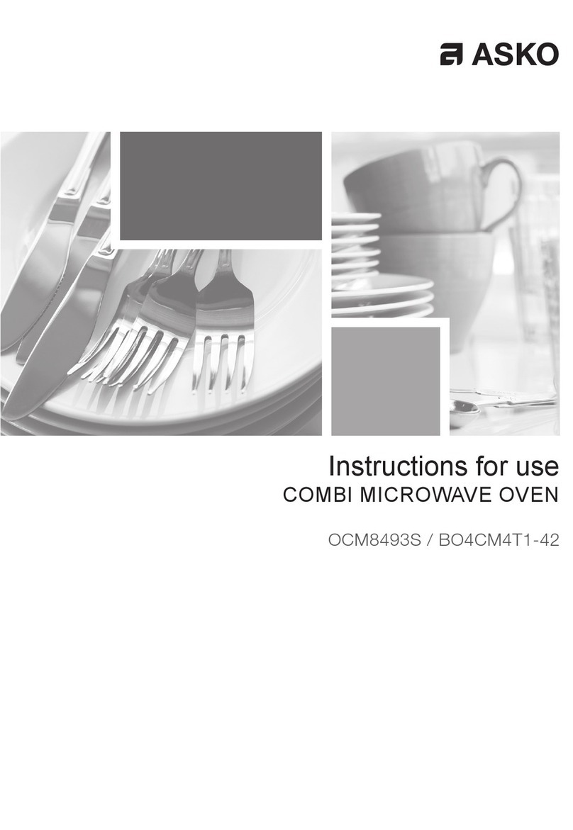 Asko OCM8493S Instructions for use
