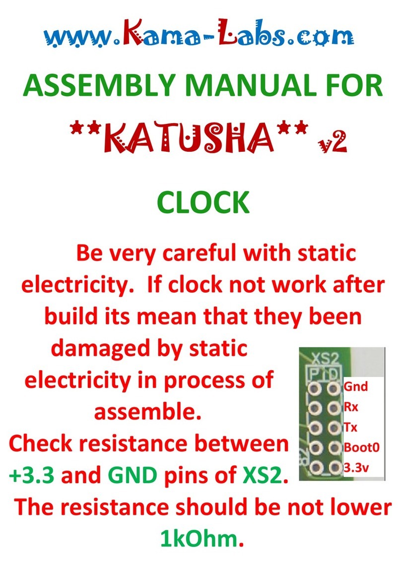 KAMA-LABS KATUSHA v2 Assembly manual