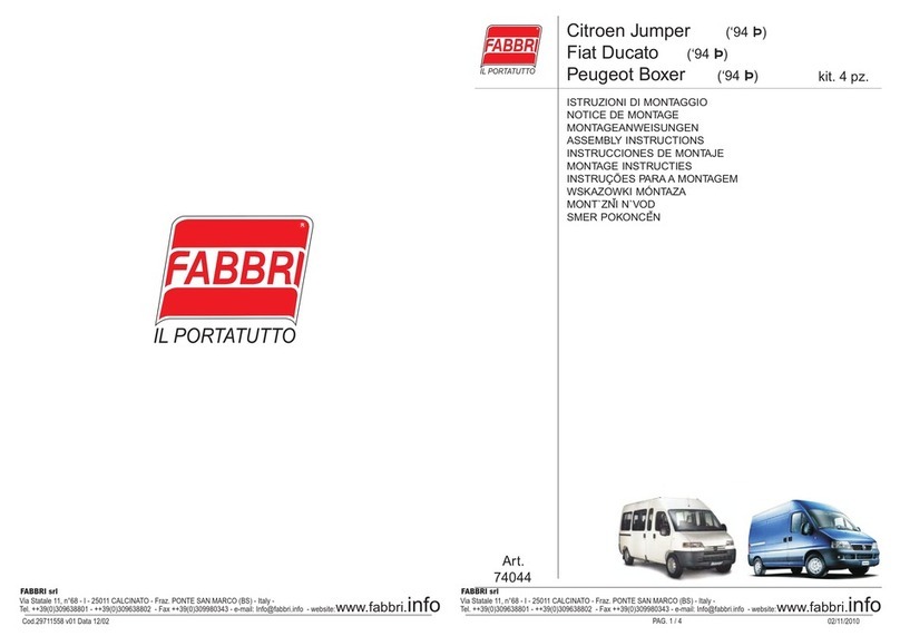 FABBRI PORTATUTTO 74044 Assembly instructions