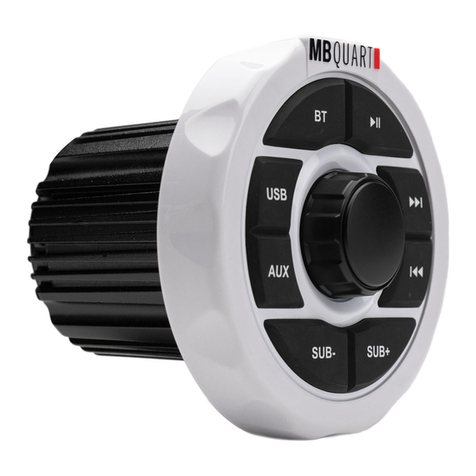 MB QUART GMR-1.5 Operator's Guide and Installation Instructions