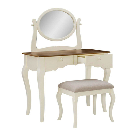 Linon Erin Lily 580473SIL01U User manual