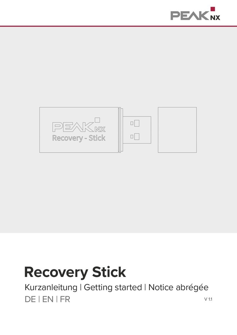 PEAKnx Controlpro Recovery Stick Getting started