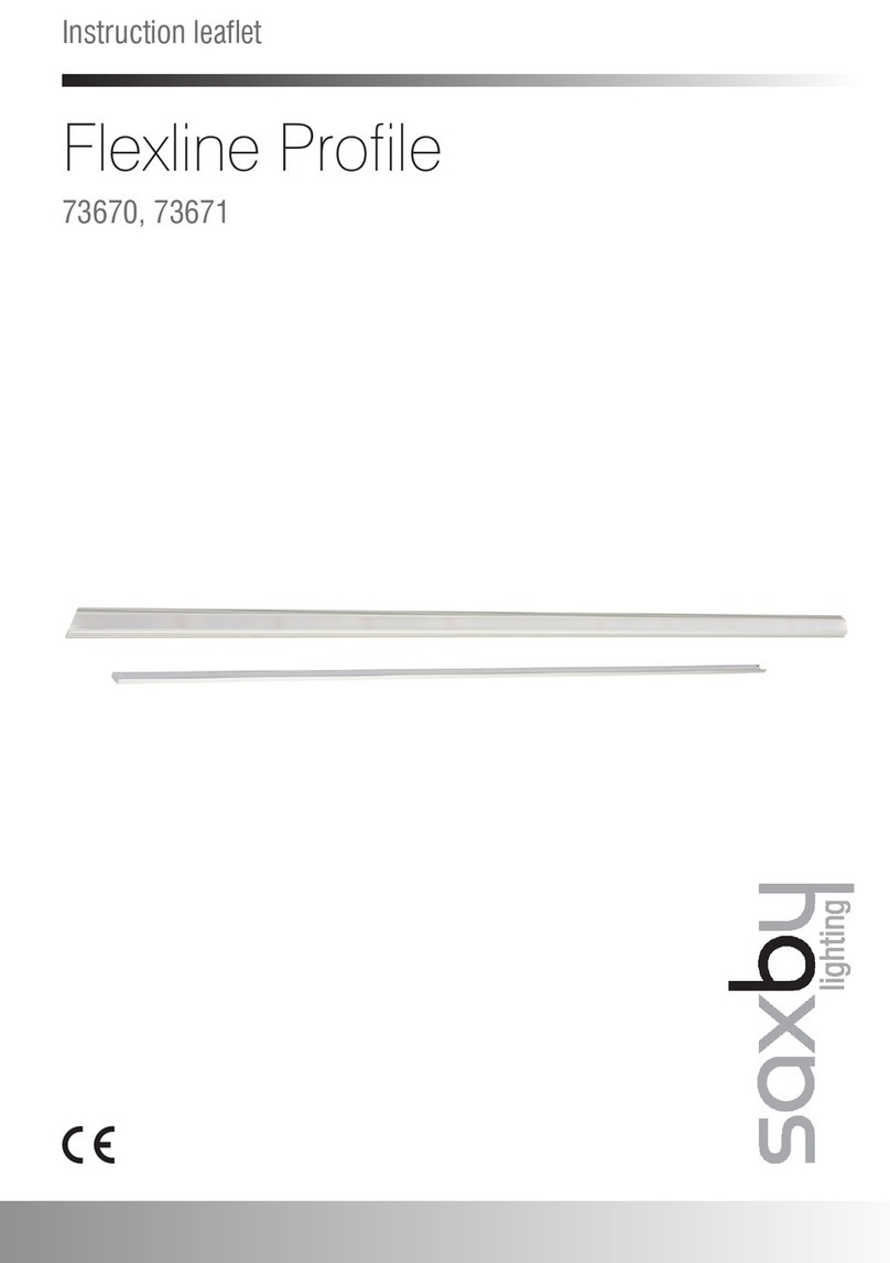 Saxby Lighting Flexline 73670 Instruction leaflet