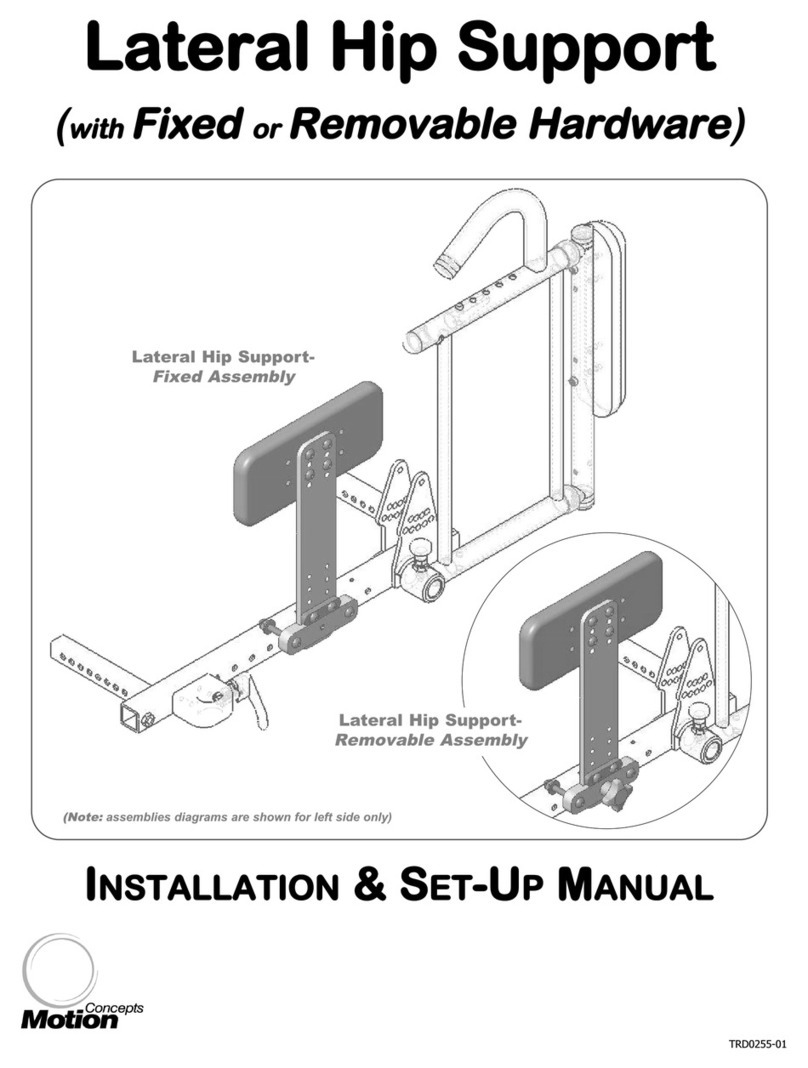 Motion Concepts Lateral Hip Support User guide