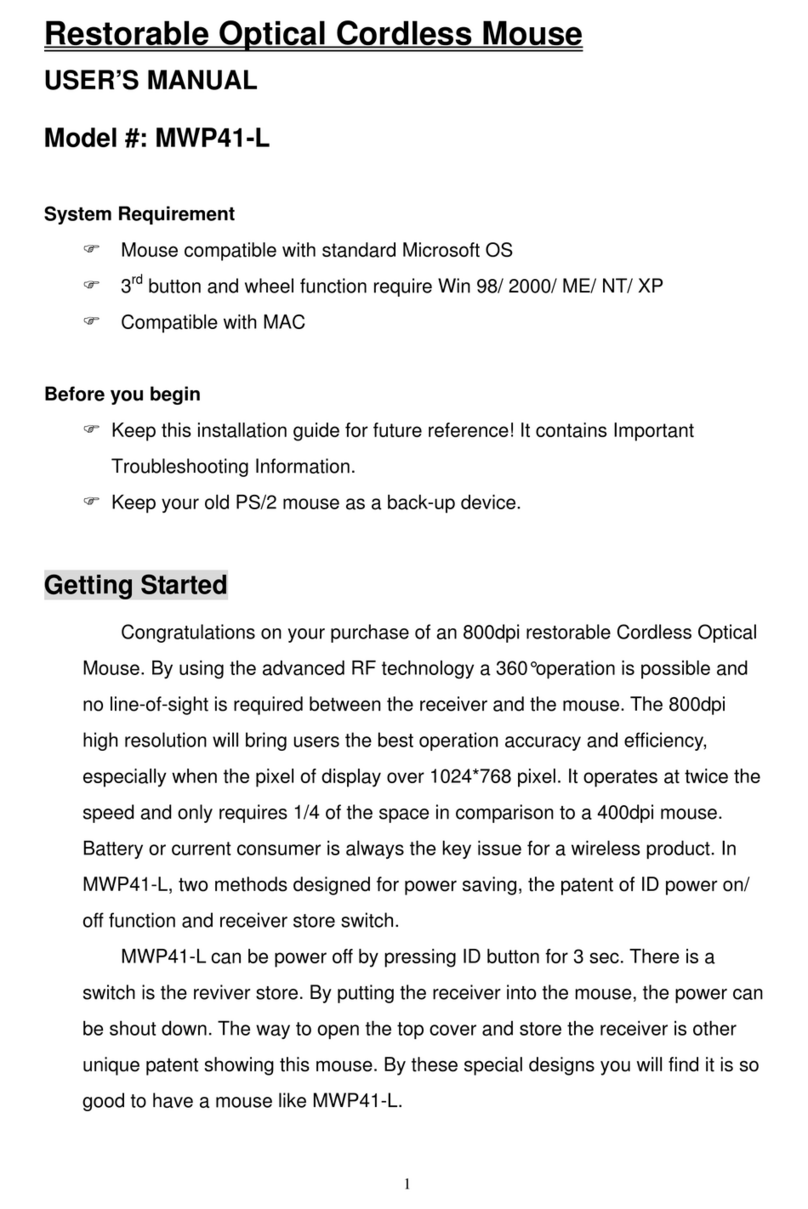 Dexin MWP41-L User manual
