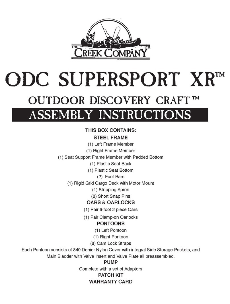 Creek Company OUTDOOR DISCOVERY CRAFT ODC SUPERSPORT XR User manual