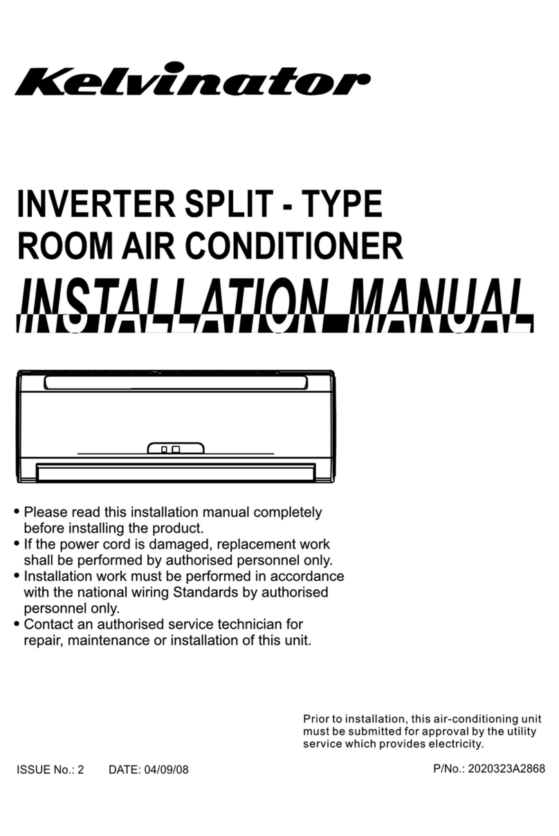 Kelvinator 18000Btu/h User manual