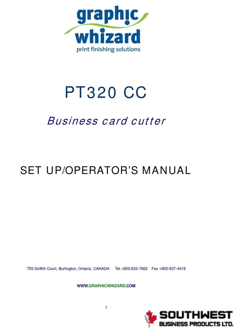 Southwest Graphic Whizard PT320 CC User manual