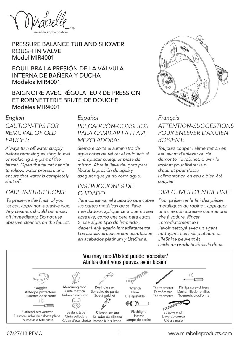 Mirabelle MIR4001 User manual Mirabelle MIR4001 User manual