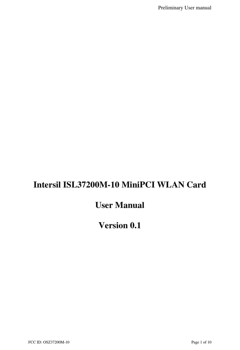 Intersil ISL37200M-10 user manual