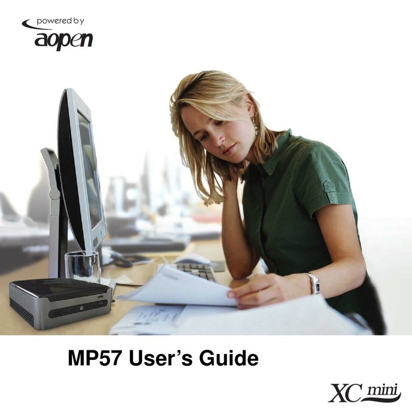 AOpen XC Mini MP57 User manual
