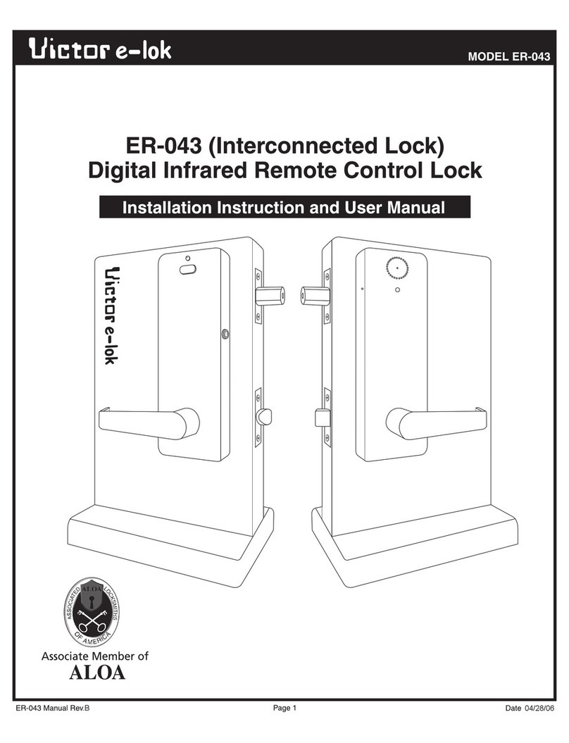 Victor E Lock ER-043 Installation instructions and user manual