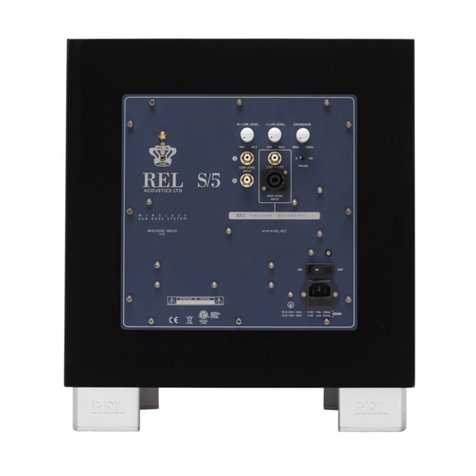 REL Acoustics S/2 operating instructions REL Acoustics S/2 operating instructions