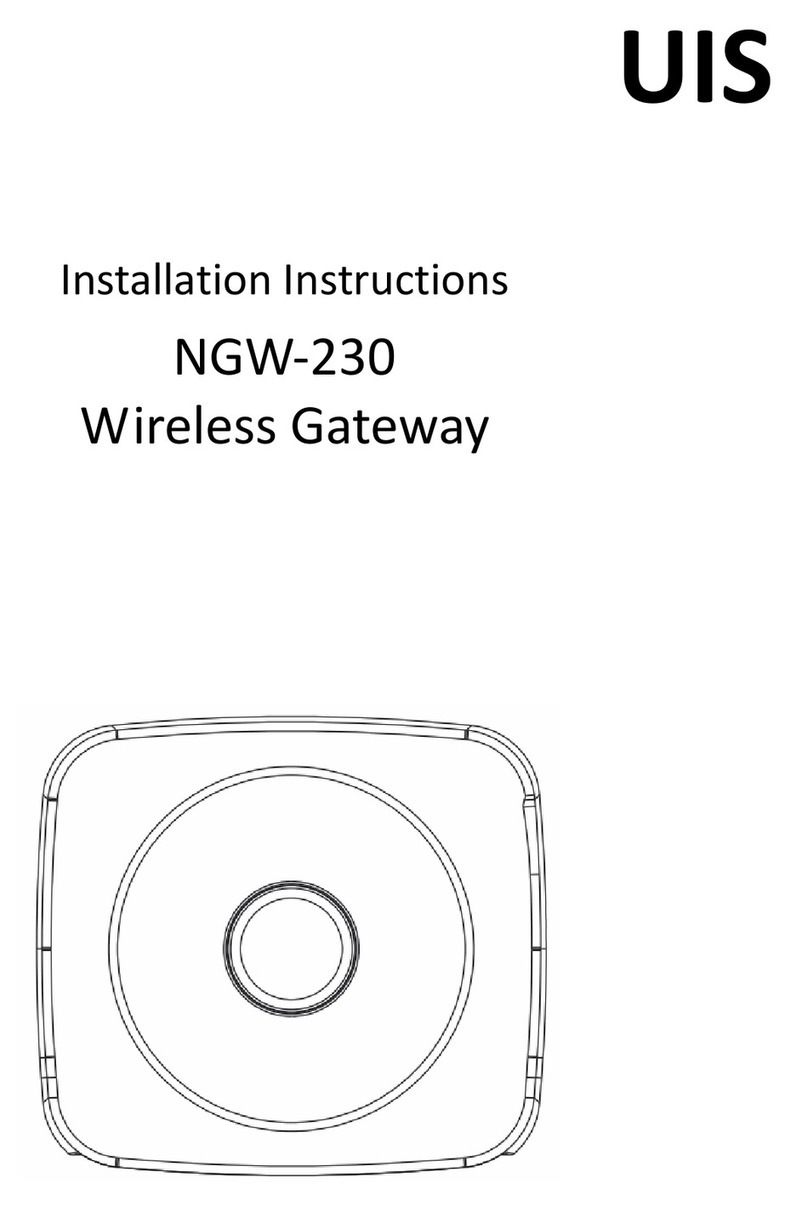 UIS NGW-230 installation instructions