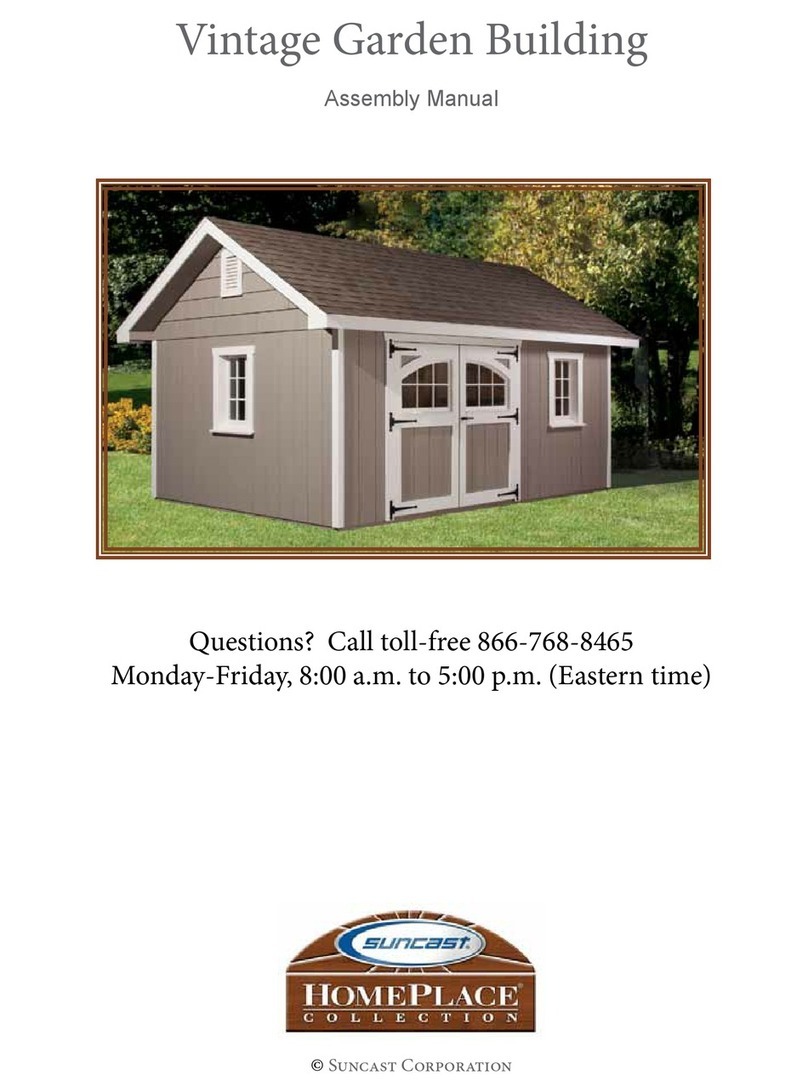 Suncast HomePlace Vintage Garden Building User manual