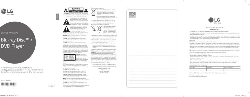 LG WA-12M12FK Specification sheet