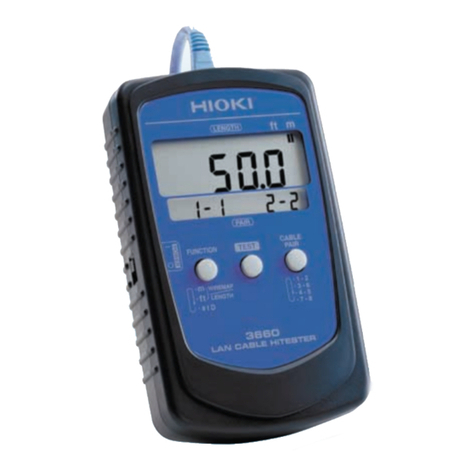 Hioki 3660 User manual