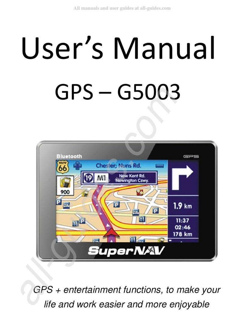 SuperNAV GPS-G5003 User manual