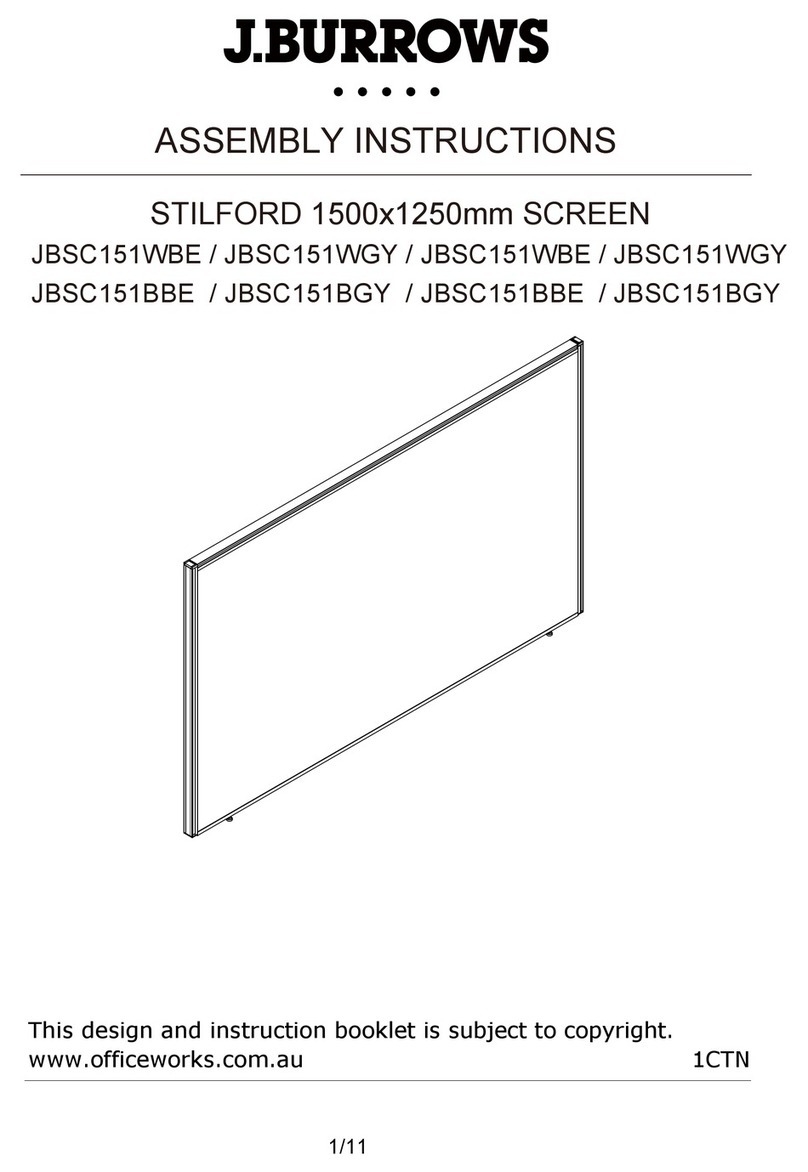 J.Burrows Stilford JBSC151WBE Assembly instructions