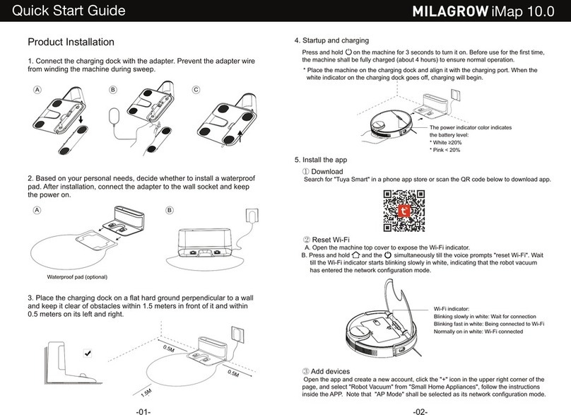 Milagrow iMap10.0 quick start guide