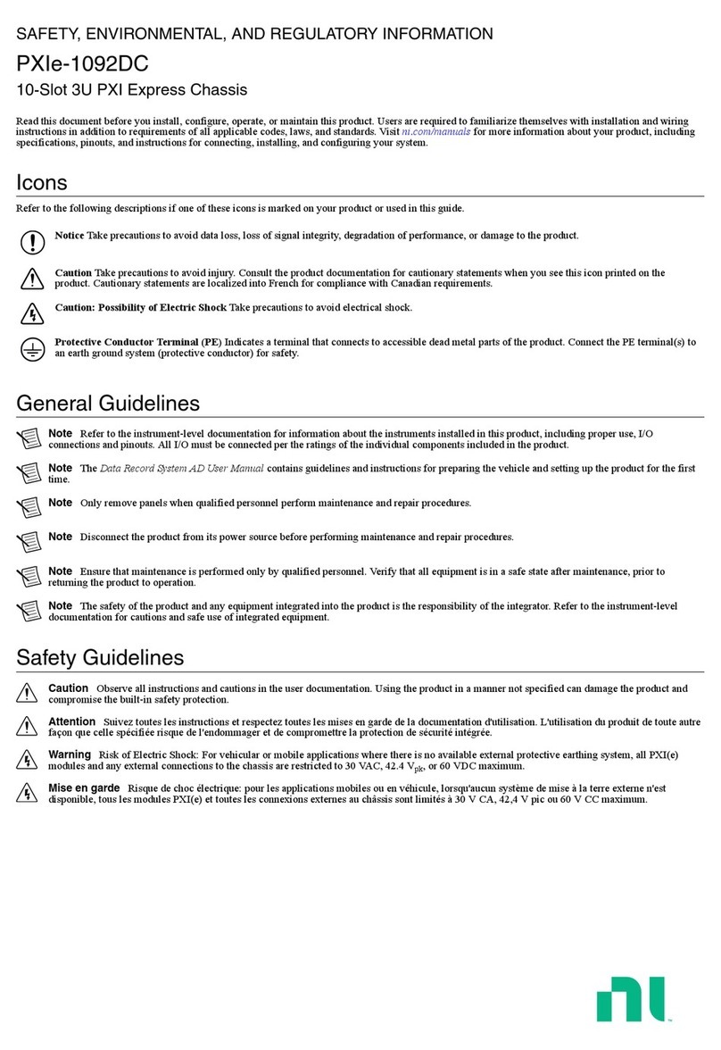 NI PXIe-1092DC SAFETY, ENVIRONMENTAL, AND REGULATORY INFORMATION