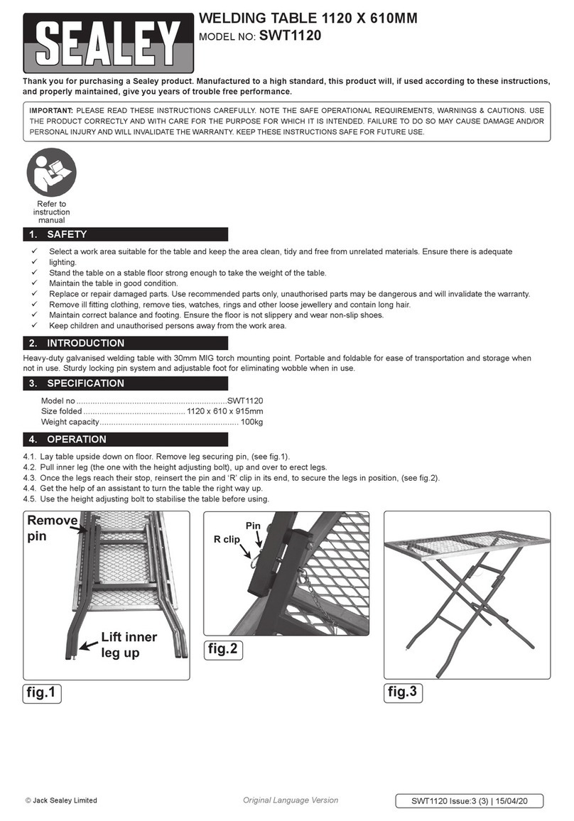 Sealey SWT1120 User manual