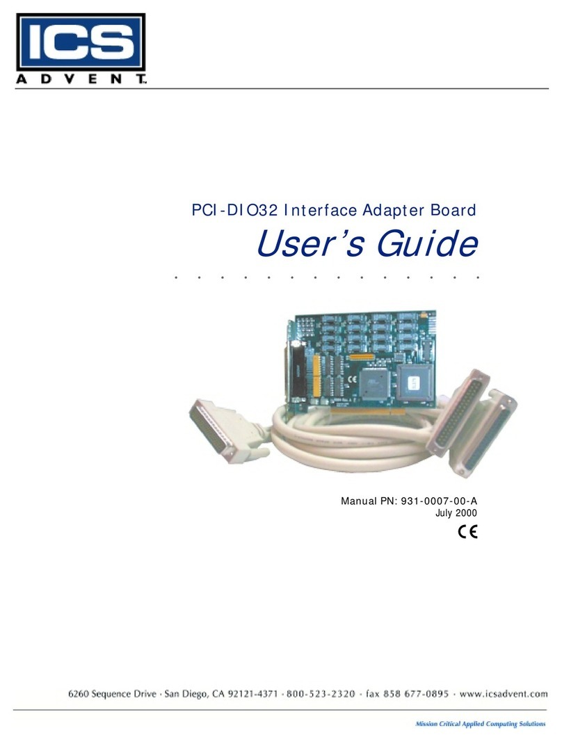 ICS Advent PCI-DIO32 user guide