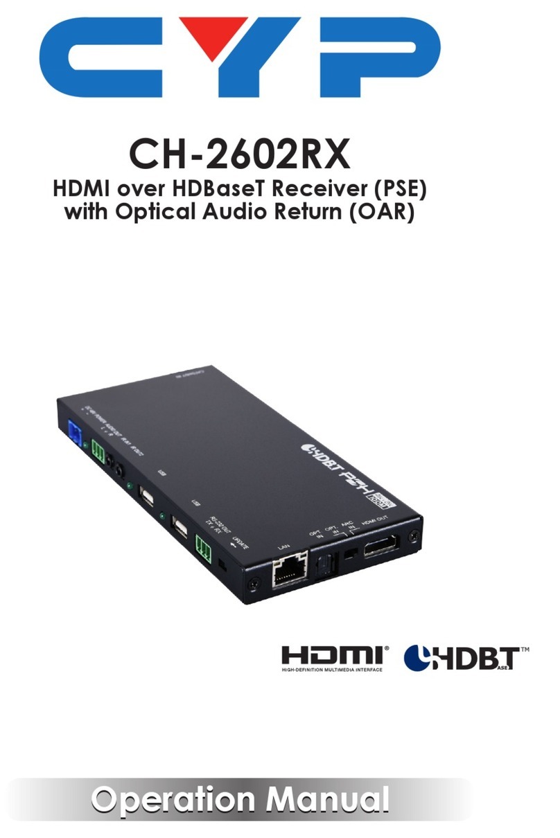 CYP CH-2602RX User manual
