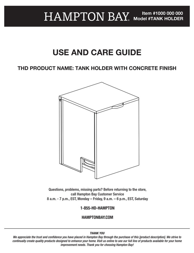 HAMPTON BAY TANK HOLDER User manual HAMPTON BAY TANK HOLDER User manual