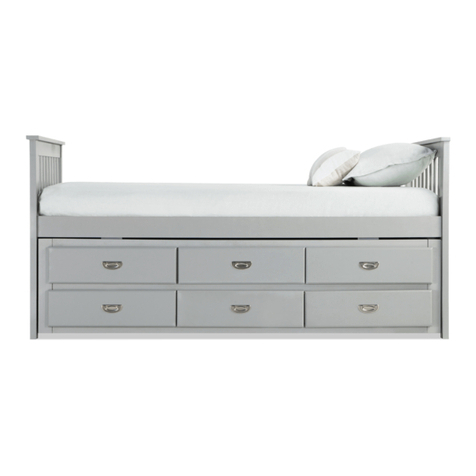 Bob's Discount Furniture CHADWICK II CAPTAIN'S BED 20040384 Assembly instructions