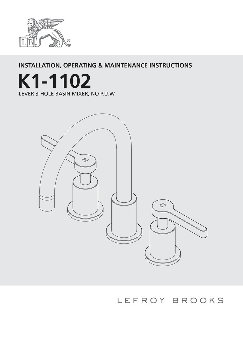 Lefroy Brooks K1-1102 Assembly instructions